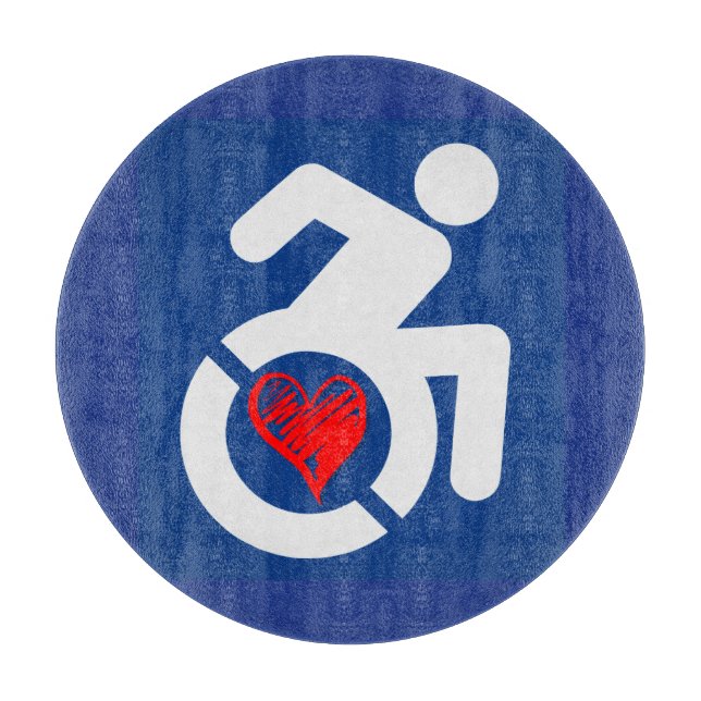 Love Handicapped Cutting Board (Front)