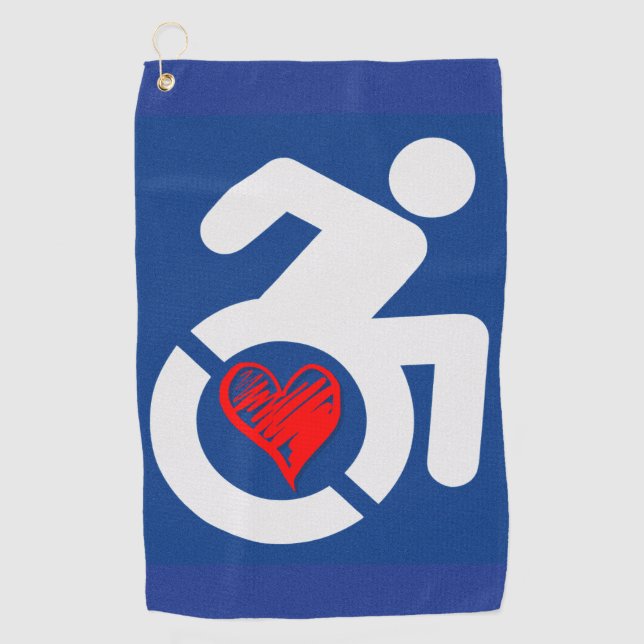Love Handicapped Golf Towel (Front)