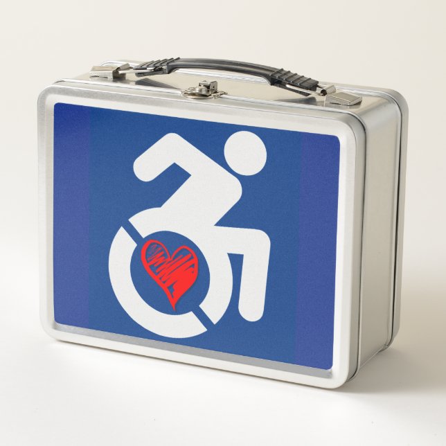 Love Handicapped Metal Lunch Box (Front)