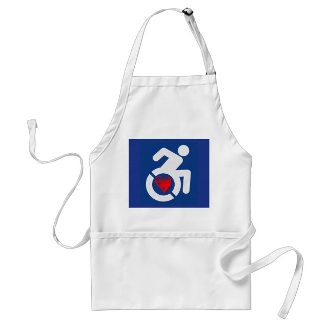 Love Handicapped Standard Apron (Front)