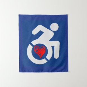 Love Handicapped Tapestry