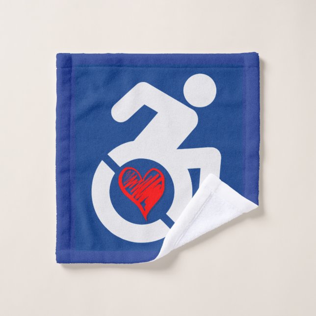 Love Handicapped Wash Cloth (Wash Cloth)