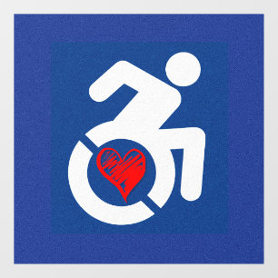 Love Handicapped Window Cling