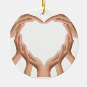 Love Hands Ceramic Tree Decoration