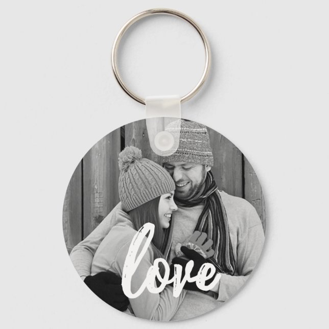 Love Handwriting Script Keychain Gift (Front)