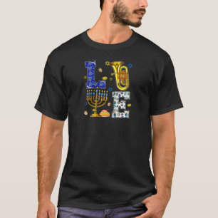 LOVE Hanukkah Jewish Costume Tuba Instrumentalist T-Shirt