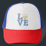 Love Hanukkah Jewish Holiday Menorah  Trucker Hat<br><div class="desc">Jewish Hanukkah,  Menorah love,  Jewish holiday,  Hanukkah menorah,  Jewish traditions,  Festival of Lights,  Love in Hanukkah,  Menorah design,  Jewish holiday spirit,  Jewish love art</div>