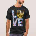 Love Hanukkah Menorah Jewish Pajama  For Men Women T-Shirt<br><div class="desc">Love Hanukkah Menorah Jewish Pajama  For Men Women Kids.</div>