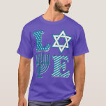 Love Hanukkah Menorah Pajama Chanukah Family Match T-Shirt<br><div class="desc">Love Hanukkah Menorah Pajama Chanukah Family Matching Gift  .</div>