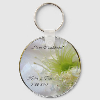 Love Happens Festive Wedding Favour Keychain