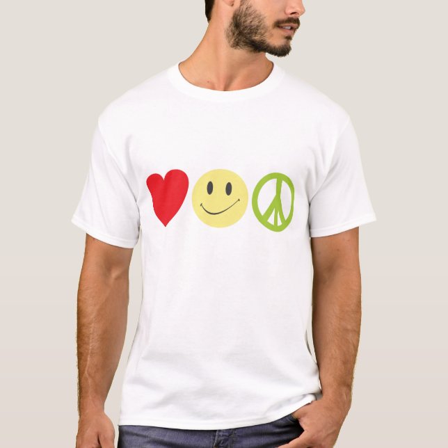 Love Happiness Peace T-Shirt (Front)