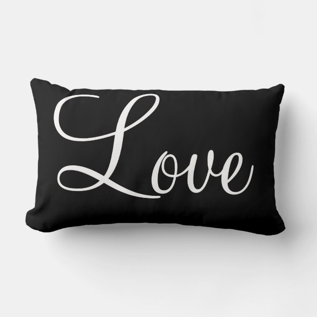 Love, Happiness, Sweet Dreams Decorative Bedroom A Lumbar Cushion (Front)