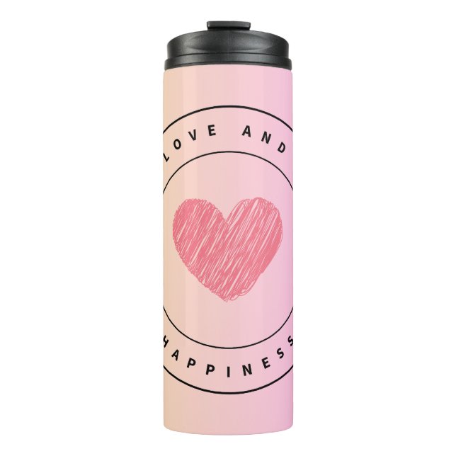 Love & Happiness Water Bottle (Front)