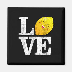 Love Happy Lemon Fresh Summer Lemons Lemonade Magnet