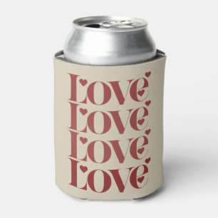 Love Happy Valentine's Day Valentine Couple Can Cooler