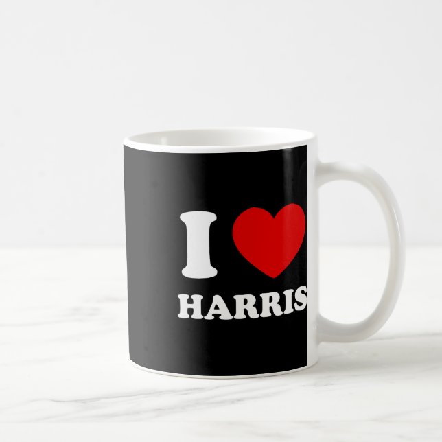 Love Harris I Heart Harris Funny First Name Harris Coffee Mug (Right)