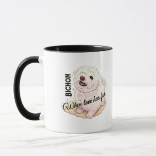 Love has Fur Bichon Mug