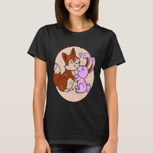 love has no boarders rabbit bunny valentine's day T-Shirt