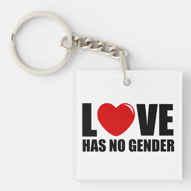 Love has no gender key ring (Front)