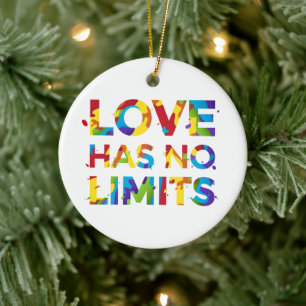 Love Has No Limits Ceramic Tree Decoration