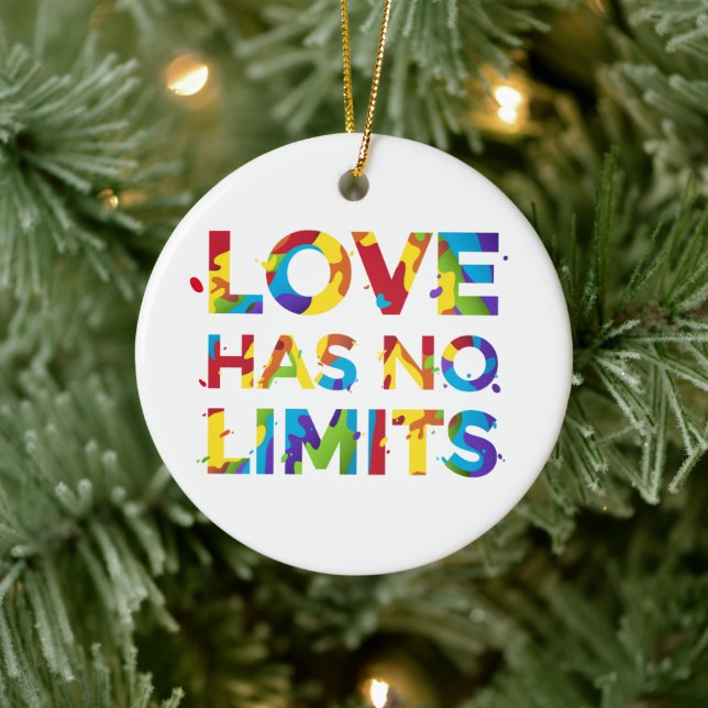 Love Has No Limits Ceramic Tree Decoration (Tree)