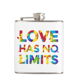 Love Has No Limits Hip Flask