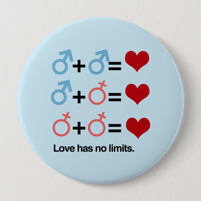 LOVE HAS NO LIMITS - .png 10 Cm Round Badge (Front)