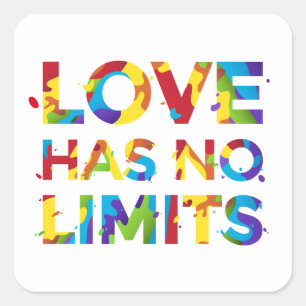 Love Has No Limits Square Sticker
