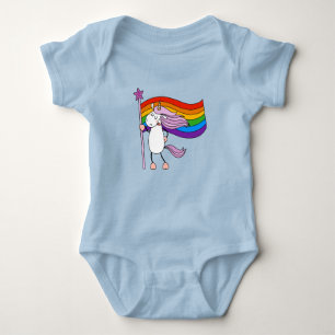 Love Has No Limits Unicorn Baby Bodysuit