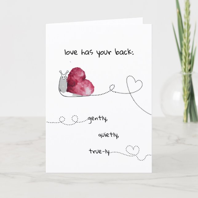 Love Has Your Back – Folded Love Card  (Front)