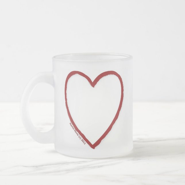 Love & Hate Glass Mug Template (Left)