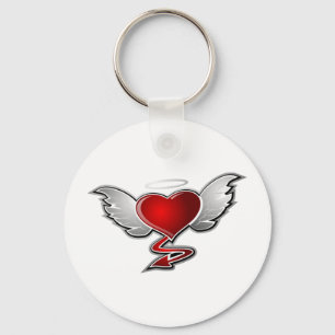 LOVE HATE KEY RING