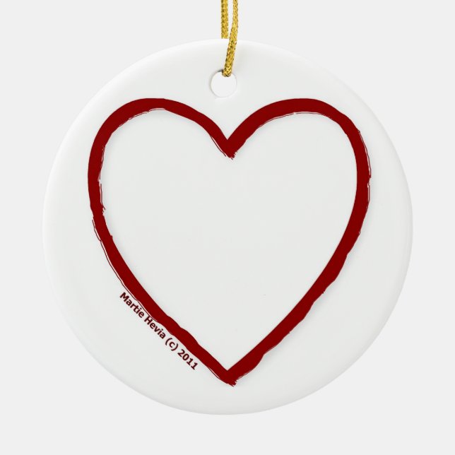 Love & Hate Ornament Template (Front)