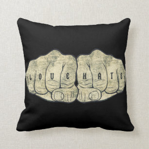 Love & Hate tattoo Cushion