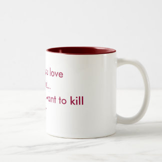 Love & Hate Two-Tone Coffee Mug