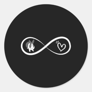 Love He Dutch Rabbit Bunny Classic Round Sticker