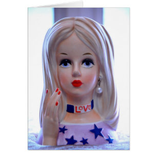 Love Head Vase Hippie Girl Groovy!