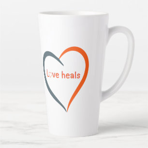 Love heals latte mug