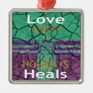 Love Heals Metal Tree Decoration