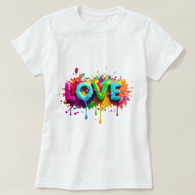 Love Heart Aesthetic Girl T-Shirt 💕 (Design Front)