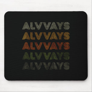 Love Heart Alvvays Tee Grunge Vintage Style Black Mouse Mat
