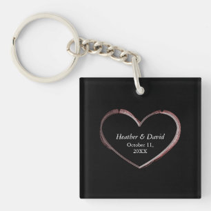 Love Heart Attractive Charming Wedding Key Ring