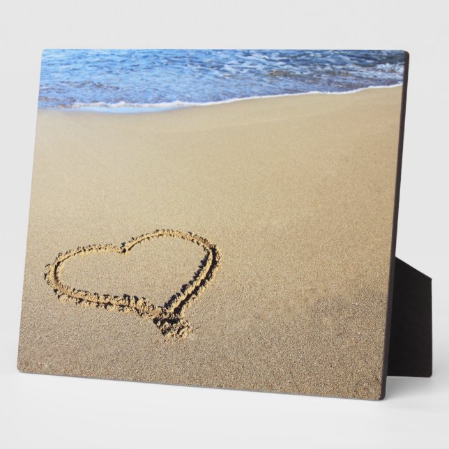 Love Heart Beach Plaque (Side)