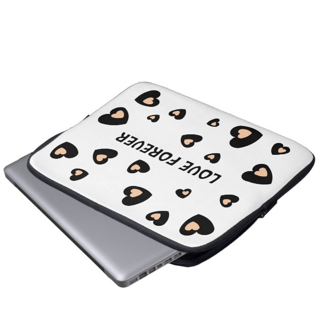 LOVE HEART BOYFRIEND GIRLFRIEND HUSBAND WIFE GIFT  LAPTOP SLEEVE (Front Bottom)