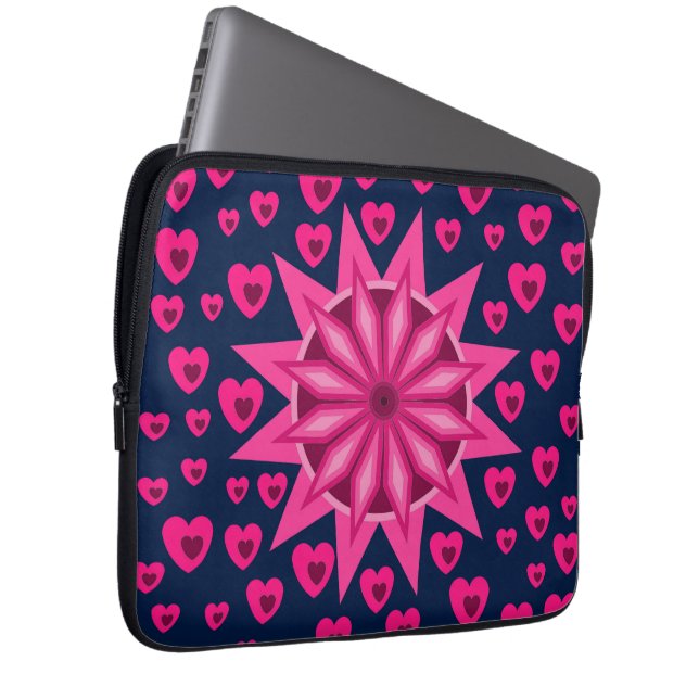 LOVE HEART BOYFRIEND GIRLFRIEND HUSBAND WIFE GIFT LAPTOP SLEEVE (Front Right)