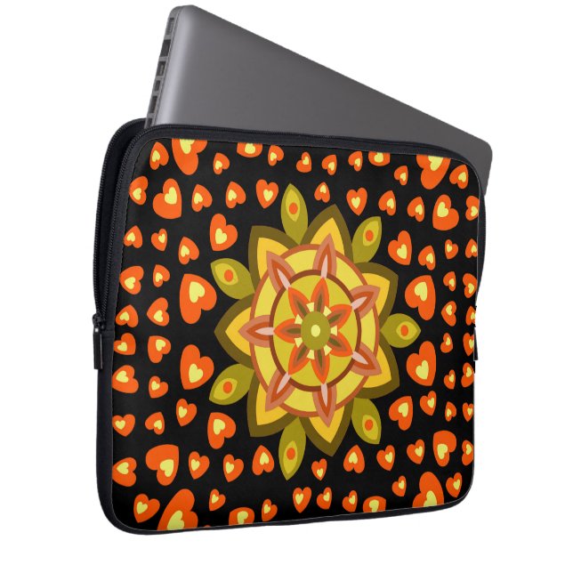 LOVE HEART BOYFRIEND GIRLFRIEND HUSBAND WIFE GIFT  LAPTOP SLEEVE (Front Right)