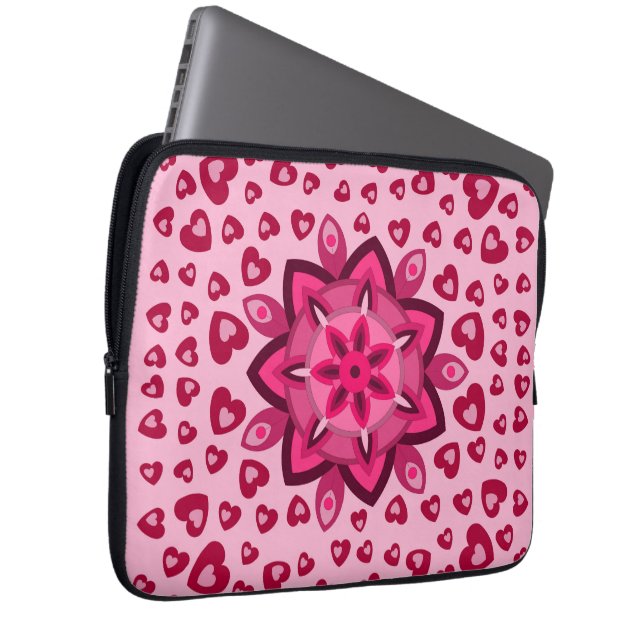 LOVE HEART BOYFRIEND GIRLFRIEND HUSBAND WIFE GIFT  LAPTOP SLEEVE (Front Right)