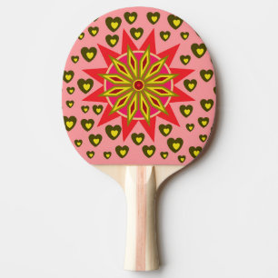 LOVE HEART BOYFRIEND GIRLFRIEND HUSBAND WIFE GIFT PING PONG PADDLE