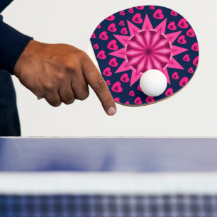 LOVE HEART BOYFRIEND GIRLFRIEND HUSBAND WIFE GIFT PING PONG PADDLE