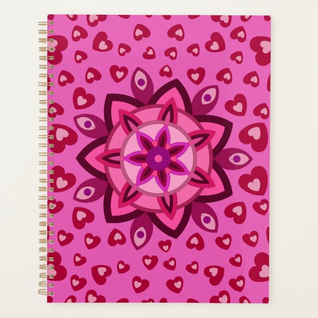 LOVE HEART BOYFRIEND GIRLFRIEND HUSBAND WIFE GIFT  PLANNER (Front)